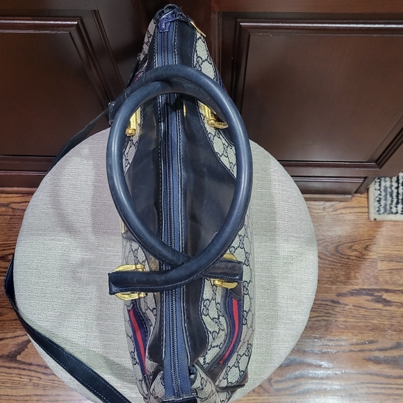 Beautiful Gucci Supreme Web Ophidia Large 2 Way Satchel .. Authentic..w/COA.. - Picture 5 of 16